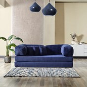 Resim Evdemo Legom Stil Yatak Olabilen Çok Amaçlı Koltuk Mavi 