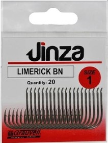 Resim Jinza 57030 Limerik Bn Siyah Olta İğnesi 20 Li Paket No:4 - Standart 