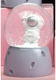 Resim Astronot Işıklı Astronot Mini Kar Küresi 