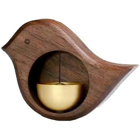 Resim Kapı Açma Hatırlatma Zili, Ahşap Kapı Zili, Kapı Açma Dış Mekan Rüzgar Çanı, Ev Dekorasyonu Hediyeleri 