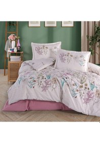 Resim Clasy Ranforce %100 Pamuk Tek Kişilik Nevresim Bahari V1 Pembe Pembe 
