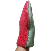 Resim Printsy Kırmızı/Yeşil - Yumuşak Dokunuş Banyo Eldiven Süngeri 