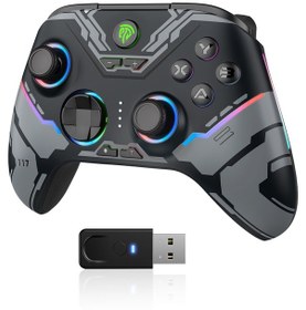 Resim Easysmx X15 - Kablosuz Gamepad - Hall Effect Stick - 7 Rgb - Siya 