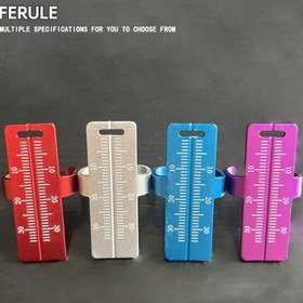 Resim FERULE Renkli Kodlu Diş Kök Kanalı Uzunluğu Ölçme Cetveli - Alüminyum Düz Kenar Ölçekler Metrik ve Santimetre İşaretlemeleri ile, Kırmızı, Beyaz, Mavi, Pembe için Hassas Diş Ölçümleri, Diş Araçları, Hassas Ölçüm Aracı, Şık Metalik Kaplama, Dayanıklı Metal Yapı 