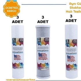 Resim Su Arıtma Filtresi 9Lu Filtre Seti Alt Takım Filtre Seti 