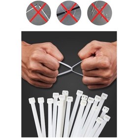 Resim Rutter 3.6x370 Mm Siyah Kablo Bağı 100 Lü Extra Dayanıklı Plastik Cırt Kelepçe Rt-3108 