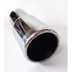 Resim Egzozcum Antipas Iç Kaplamalı Rüzgar Sesli 60 mm Nikelaj Tekli Egzoz Eksoz Ucu 