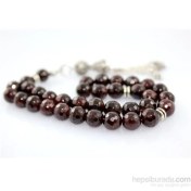 Resim Yörem Granat (Lal-Garnet)Taşı 8 Mm Faset Kesim Tesbih 