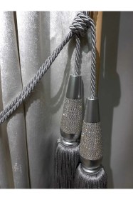 Resim Perde Aksesuarları Özel Yapım Perde Toplayıcı Ahşap Perde Bağı Braçol Gümüş 