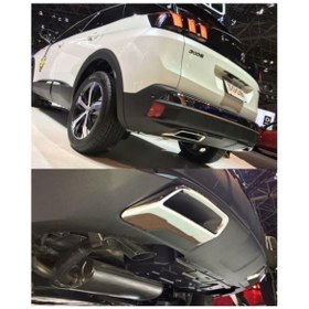 Resim Peugeot 3008 Egzoz Ucu Abs Plastik Üzeri Krom Difüzör Kromu 