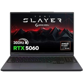 Resim Game Garaj Slayer R9T-5060-C5 R9-8945HX 16 GB 1 TB SSD RTX5060 16" Free Dos Dizüstü Bilgisayar 