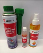 Resim Würth Benzin Enjektör Temizleyici 300ml Cam Temizleme Sabunu 32ml Oto Koku Melon 150ml 