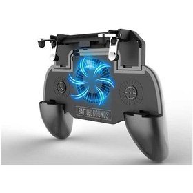 Resim Pubg Ve Mobill Oyuncularına Özel Soğutucu Fanlı 2000 Mah Telefon Tutucu Mobil Oyun Kolu Aparatı 