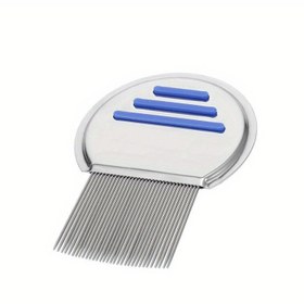 Resim Saç Tarak Çift Taraflı İnce Dişli Taraklar, Metal Dişli Kepek Çıkarıcı Tarak, Profesyonel Bit Tarak Seti - Bit, Bitik ve Kepek Çıkarma için, Bitik Tarak Köpek Fırça Aksesuarı 