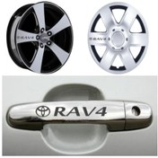Resim Toyota Rav4 Kapı Kolu Jant Sticker Yapıştırma 8 Ad 