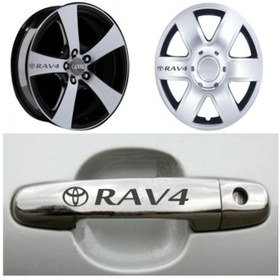 Resim Toyota Rav4 Kapı Kolu Jant Sticker Yapıştırma 8 Ad 