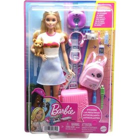 Resim Barbie Seyahatte Bebeği Ve Aksesuarları 