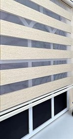 Resim StorBurada Zebra Stor Perde Sütlü Kahve STB 400V03-D Kahverengi 140 x 200 