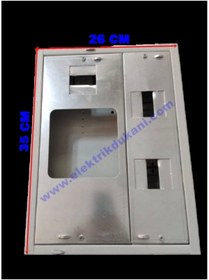 Resim aköz 1 Sayaçlı 6 Otomat Sigortalı Sıva Üstü Sac Pano (Yes Pano) 