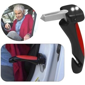 Resim Sunup Sn-26713 Araç İniş Destek Kolu Cam Kırıcı Fener Emniyet Kemeri Kesici Çok Fonksiyonlu 