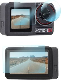 Resim Teknoroket Dji Osmo Action 5 Pro Aksesuar Seti (5 PARÇA ,ÇANTA,EKRAN KORUYUCU,LENS KAPAĞI) 