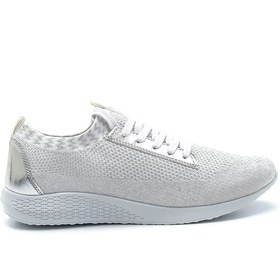 Resim Kadın Beyaz Desenli Sneaker 