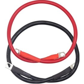 Resim Fortunelane Kırmızı-siyah 4awg Bakır Reçine Akü Kablosu, 150a 60cm, Toprak Bağlantı Seti 
