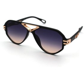 Resim Polo Hill Erkek Siyah-Füme Organik Degrade (UV) Cam Selüloz Asetat (Selüloid) Kapalı Çerçeve Tasarım Güneş Gö 