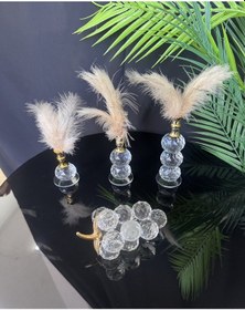 Resim Elysia Dekoratif Gold Tüylük Ve Üzüm Gold 