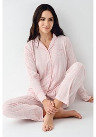 Resim Pierre Cardin Kadın Krem Pijama Takımı Pc9087-s-v1 Krem 