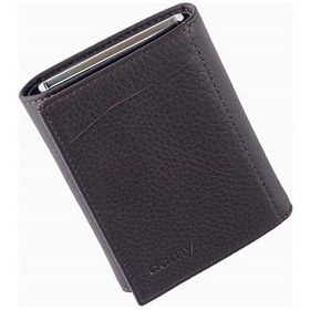 Resim Hakiki Deri Unisex Mekanizmalı Cüzdan 626Mg - Kahve-Kahve Kahverengi 