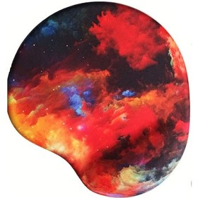 Resim Oval Alaca Bulaca Desenli Bilek Destekli Kaymaz Taban Bilgisayar Notebook Mouse Pad -mausa Pad 