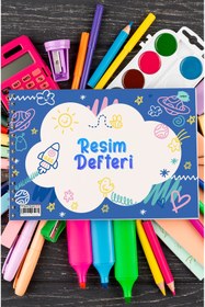 Resim kutuTR Ahşap Kapaklı Lüx 25x35 Resim Defteri 110 gr 30 yaprak RD007 