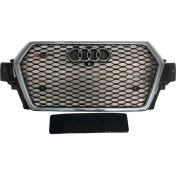 Resim Audi q7 rsq7 ön panjur ızgara 2015 / 2019 krom siyah 