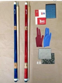 Resim Bilardo Istakası Kingcue 2 Adet + Tebeşir 12 Adet + Istaka Ucu 