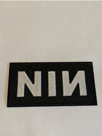 Resim StüdyoÜmitTişört Nıne Inch Nıels (nın) Logo Patch-peç,arma,kot Yaması 