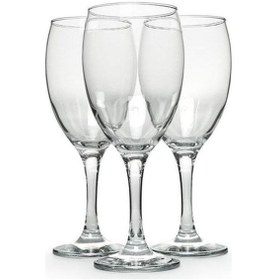 Resim Paşabahçe Amber Şarap Kadehi 365cc 6x20cm 3 Lü - 440265 Şeffaf 