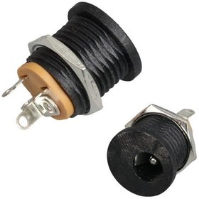 Resim Ayt Dc Şase 2.1mm Yuvarlak Somunlu Soket Giriş Adaptör Girişi Ic-257a 