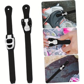 Resim 2 adet Ayarlanabilir Kayak Kayışı Tokalı, Dayanıklı Mikro-Ayarlı Toka Kayışı, Paten Ayakkabı Kayışı, Buz Pateni Enerji Kemeri, Temel Kayak Aksesuarları 