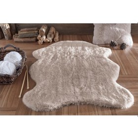 Resim Post Halı Peluş Halı Kaymaz Taban Pofuduk Halı 