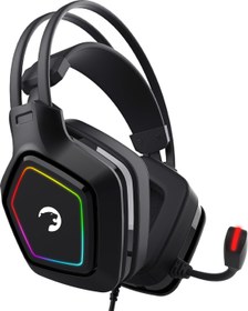 Resim GAMEPOWER Mihawk USB Oyun Kulaklığı - 7.1 Sanal Surround Ses, 50 MM Sürücülü Kablolu RGB Led Kulaklıklar, Konforlu Tasarım, 360 Mekansal Ses, Gürültü Önleyici Mikrofon, PC, PS4, PS5, Siyah 