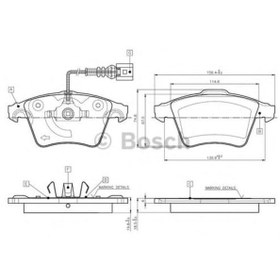 Resim Transporter T5 T6 T7 16Jant Fiş 03-19 Ön Fren Balatası 7H0698151D 