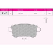 Resim Fren Balatası Arka Megane III 08- 