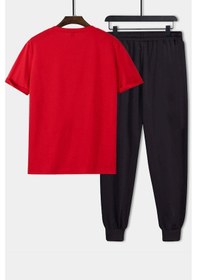 Resim Uyguntarz Unisex Mountains 2'li Eşofman Takımı Kırmızı 