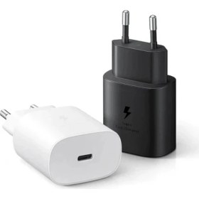Resim Samsung Galaxy A15 Uyumlu TA800 25W Type-C Uyumlu Beyaz Şarj Adaptör 