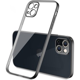 Resim Apple Uyumlu iPhone 13 6.1Inç Renkli Kenar Seffaf Kilif Kamera Korumali Silik 283750535 - Renk / Kirmizi 