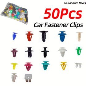 Resim 50/100/500/200 adet Evrensel Plastik Klips-Mükemmel Araba Çamurluk Tampon Kapı ve İç Panel Tutucuları Araba Sabitleme Klipsleri Seti Çıkarma Aracı Kutu Seti 