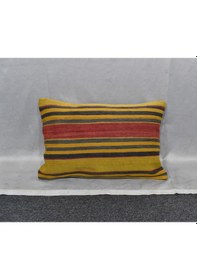 Resim Zehra Abla Halı Yeni El Dokuma Dekoratif Kilim Kırlent Yastık Kılıfı 6661 Çok Renkli 