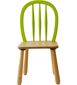 Resim Woodnjoy Ahşap Macaron Sandalye Yağ Yeşili Yeşil 