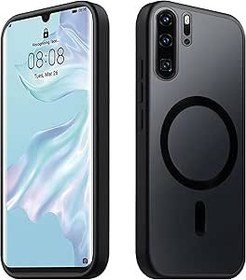 Resim Tawarror Manyetik Huawei P30 Pro kılıfı, Magsafe ile uyumlu, mat yarı saydam cep telefonu kılıfı, P30 Pro PC için, arka tarafı çizilmeye karşı dayanıklı TPU düşme koruması, darbeye dayanıklı, parmak 